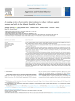 A scoping review of preventive interventions to reduce violence against women and girls in the Islamic Republic of Iran