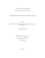 Baseline dynamics of Black Sea bass at an offshore wind farm: a thesis in Marine Science and Technology - Living Marine Resources Science and Management