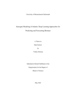 Surrogate modeling of Atlantis : deep learning approaches for predicting and forecasting biomass : a thesis in Data Science