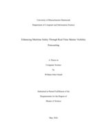 Enhancing maritime safety through real-time marine visibility forecasting : a thesis in Computer Science