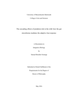 The cascading effects of predation risk in the wild : how the gut microbiome mediates the adaptive fear response : a dissertation in Integrative Biology