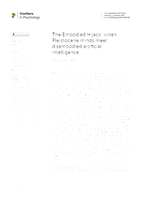 The Embodied Hijack: when Pleistocene minds meet disembodied artificial intelligence