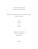 Single-particle chiral spectromicroscopy: artifact correction and characterization of plasmonic nanostructures : a thesis in Chemistry