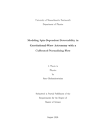 Modeling spin-dependent detectability in gravitational-wave astronomy with a calibrated normalizing flow: a thesis in Physics